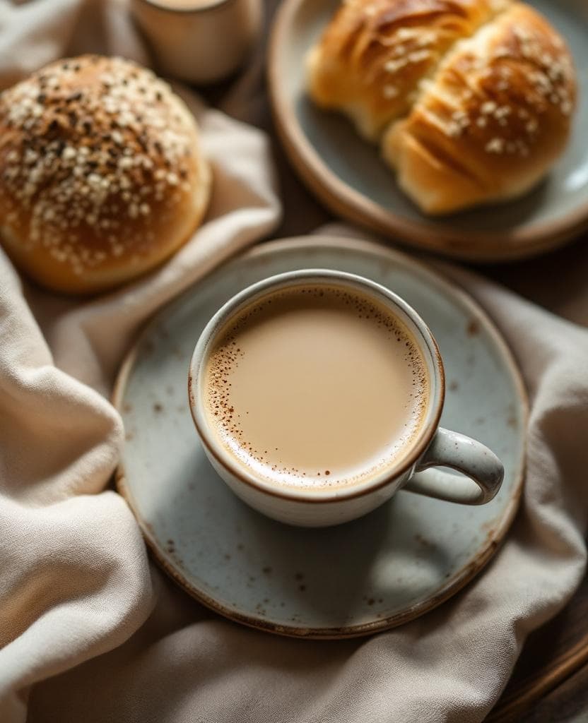 Café com leite brasileiro — Brazil breakfast