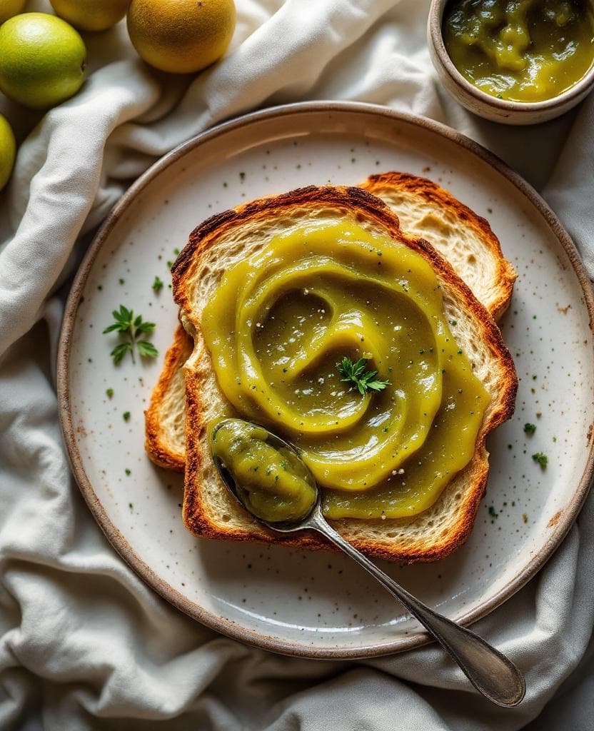 Feijoa jam on toast, New Zealand — New Zealand breakfast recipe