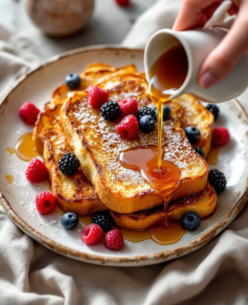 French toast, Canadian maple — Canada breakfast