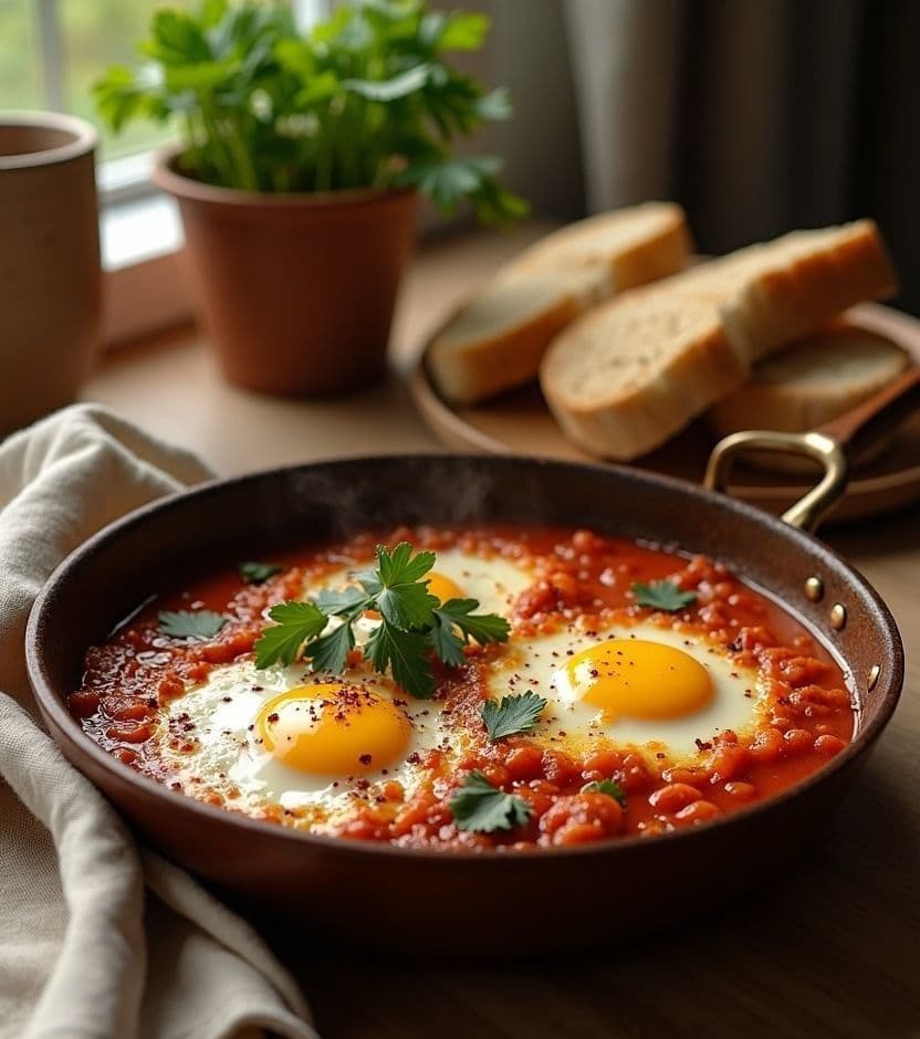 Menemen, tomato & peppers.