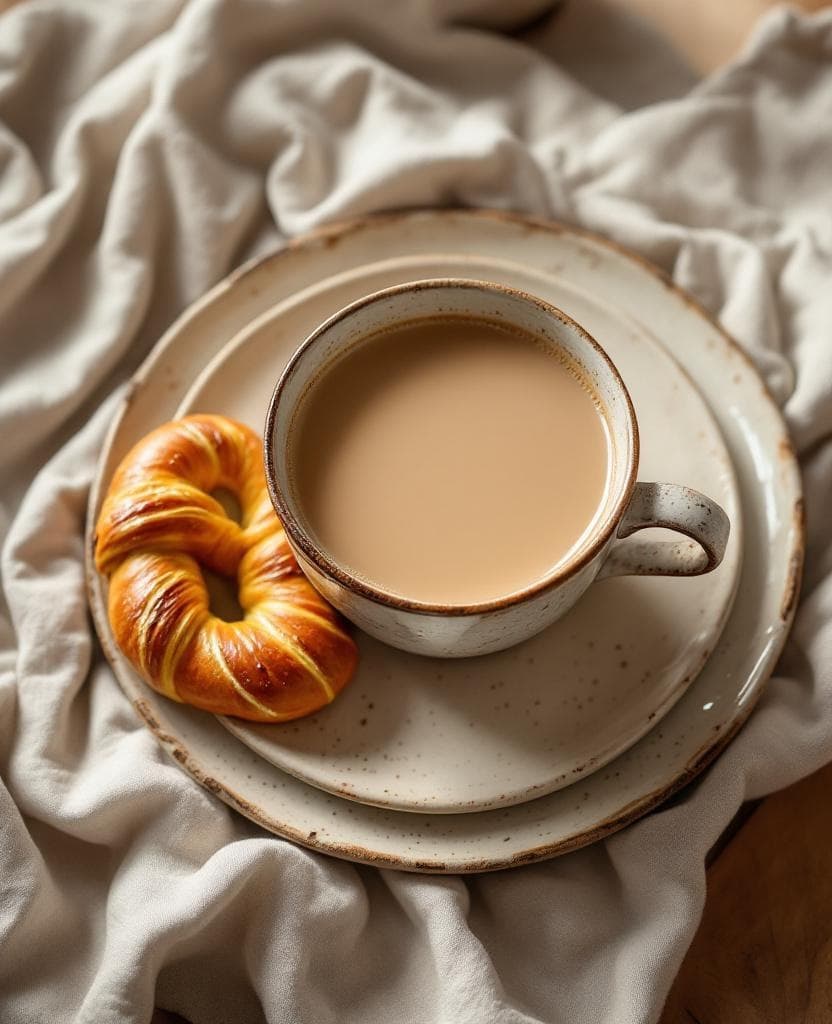 Milchkaffee, German morning coffee — Germany breakfast recipe