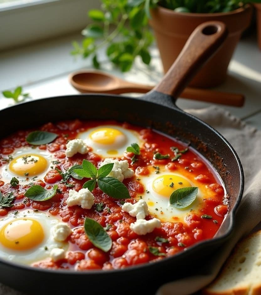 Strapatsada, tomato & feta.