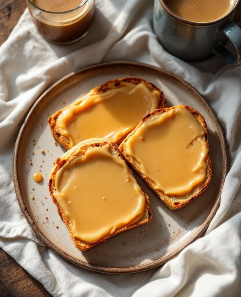 Tostadas con dulce de leche — Argentina breakfast recipe